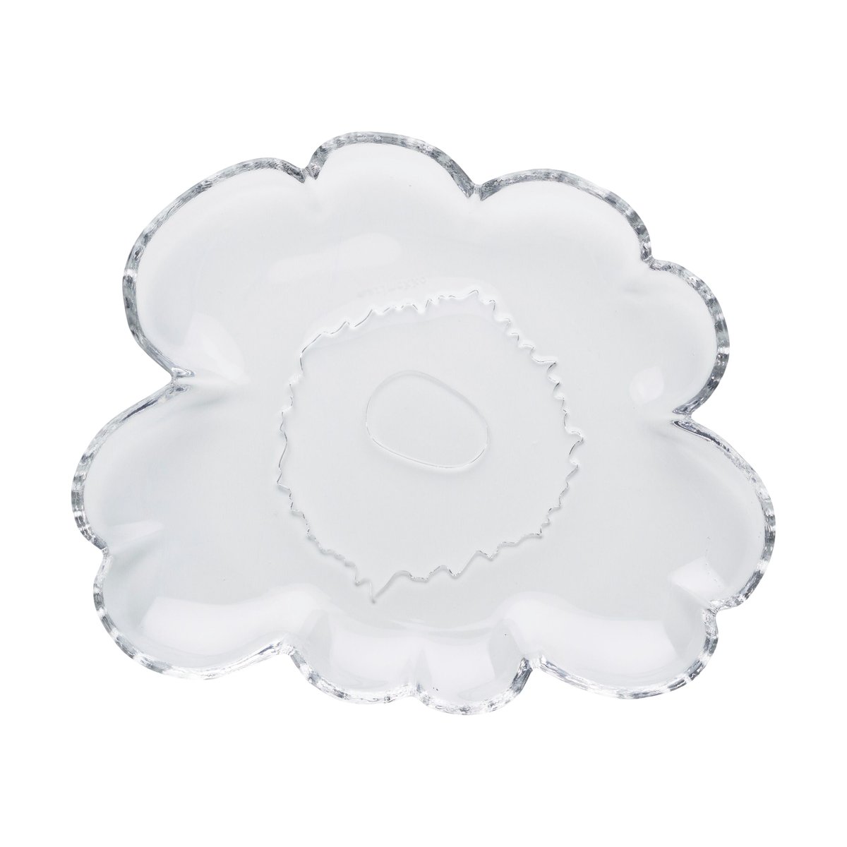 Marimekko Unikko glasstallerken 20 cm Clear