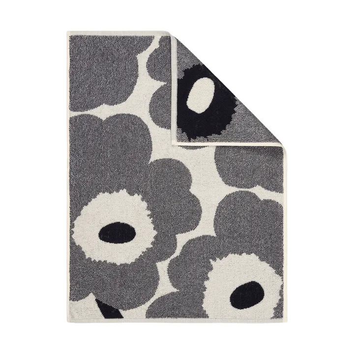 Unikko håndkle 50x70 cm - Off white-blueberry - Marimekko