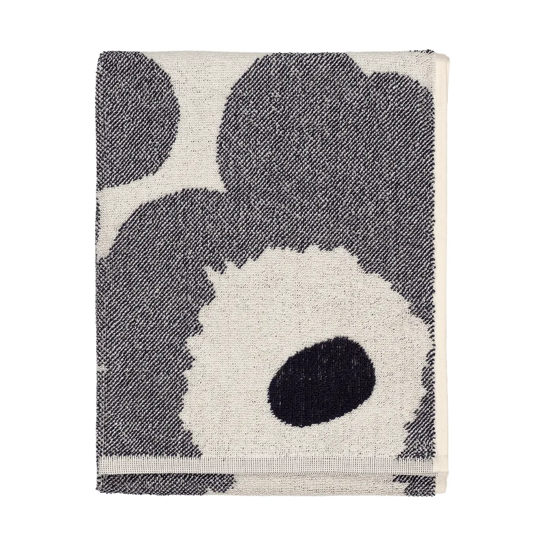 Unikko håndkle 50x70 cm, Off white-blueberry Marimekko