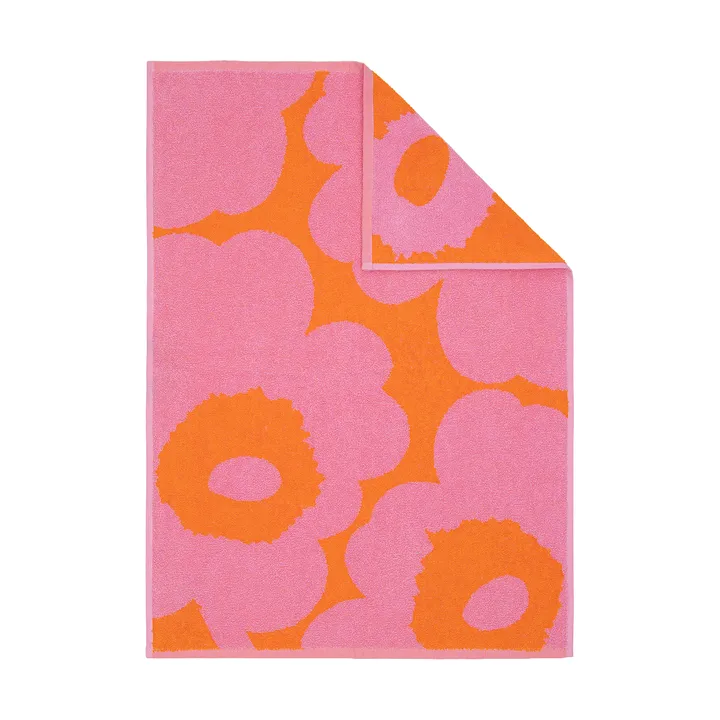 Unikko håndkle 50x70 cm - Orange-pink - Marimekko