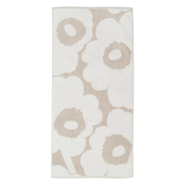 Unikko håndkle beige-hvit - 50x100 cm - Marimekko
