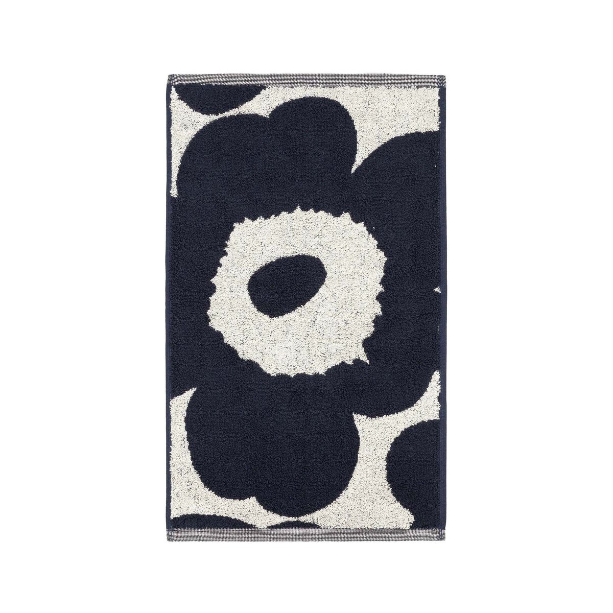 Bilde av Marimekko Unikko håndkle naturhvit-mørkeblå 30x50 cm