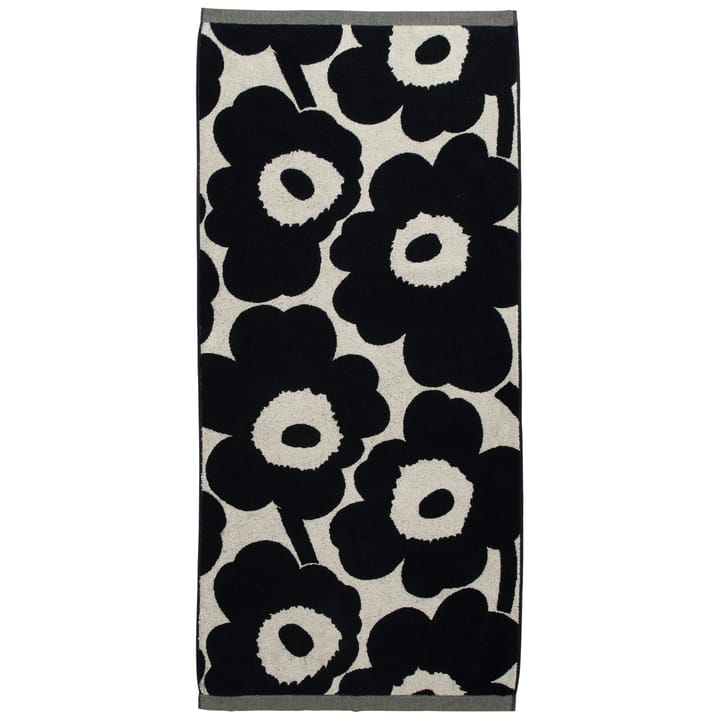 Unikko håndkle naturhvit-mørkeblå - 70x150 cm - Marimekko