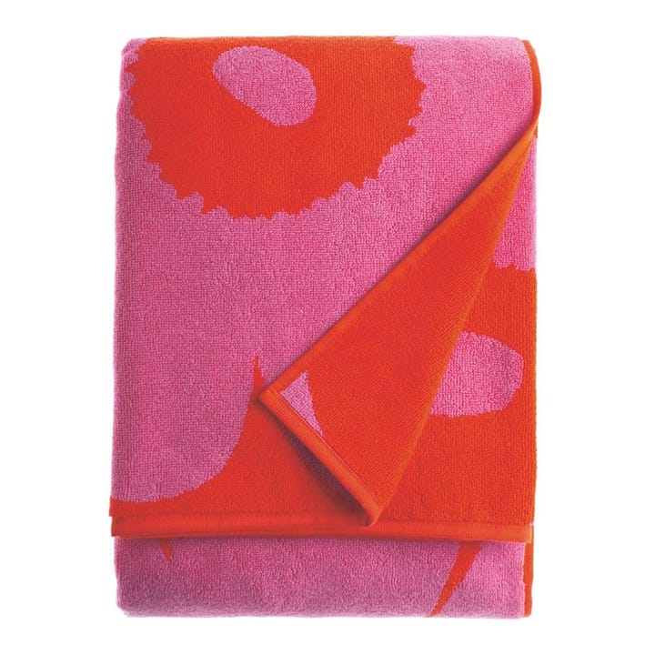Unikko håndkle rød-rosa, badehåndkle Marimekko