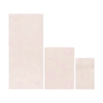 Unikko håndklesett 3 deler - White-light pink - Marimekko