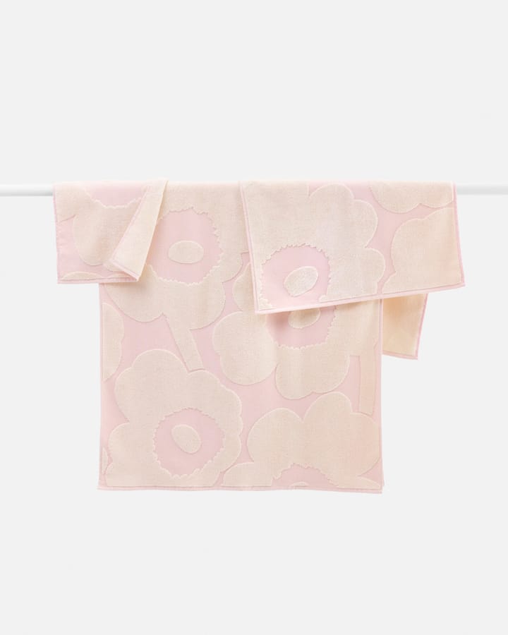 Unikko håndklesett 3 deler, White-light pink Marimekko