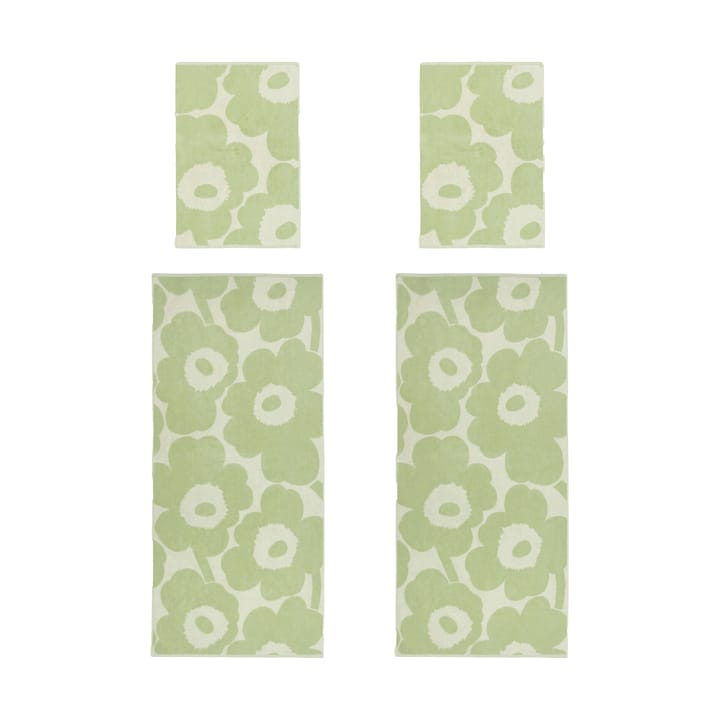 Unikko håndklesett, Off white-sage Marimekko