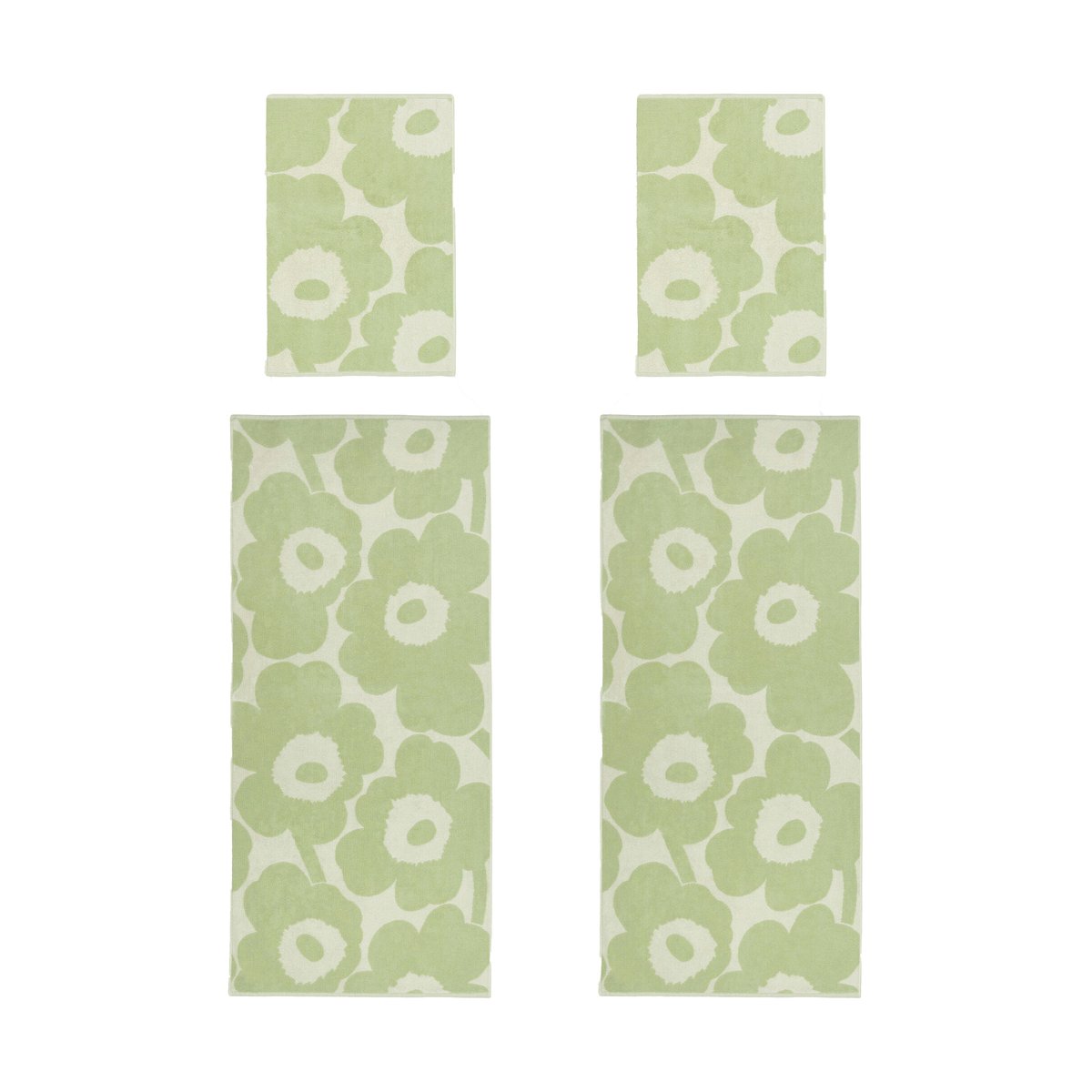 Marimekko Unikko håndklesett Off white-sage