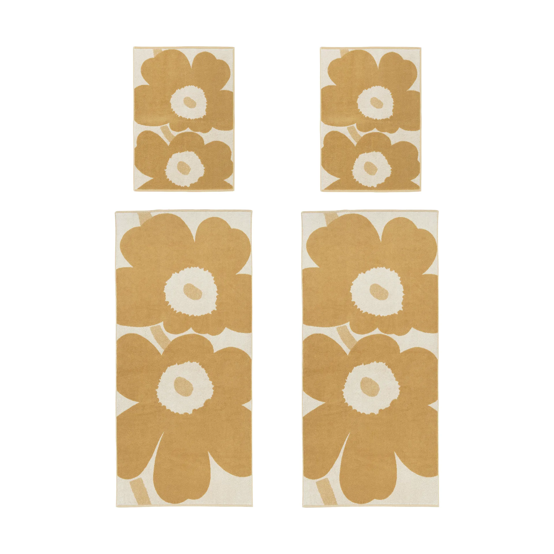 Unikko håndklesett, Off white-straw Marimekko