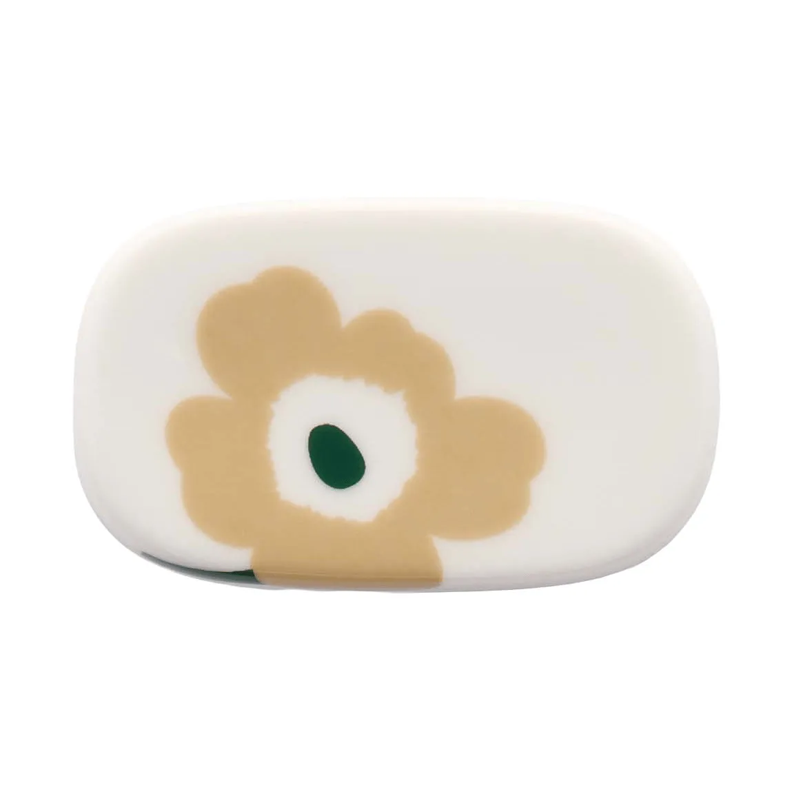Unikko holder til spisepinner, White-light sand-beige-mørkegrønn Marimekko