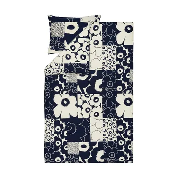 Unikko Kollaasi dynetrekk 150x210 cm - Off white-dark blue - Marimekko