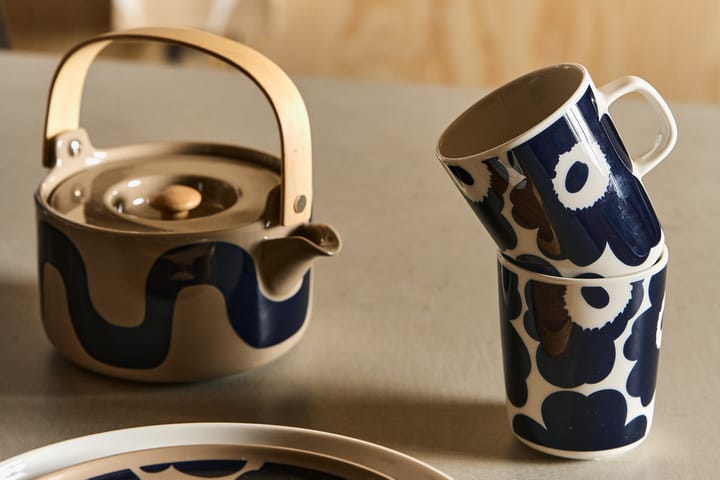 Unikko kopp 25 cl, Hvit-mørkeblå Marimekko