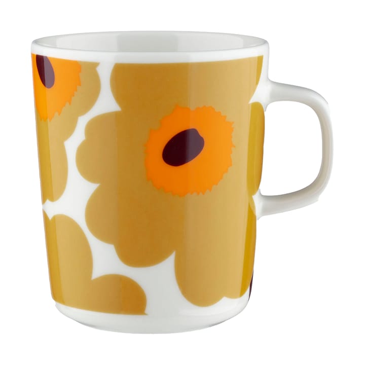 Unikko kopp 25 cl - White-caramel-warm orange - Marimekko