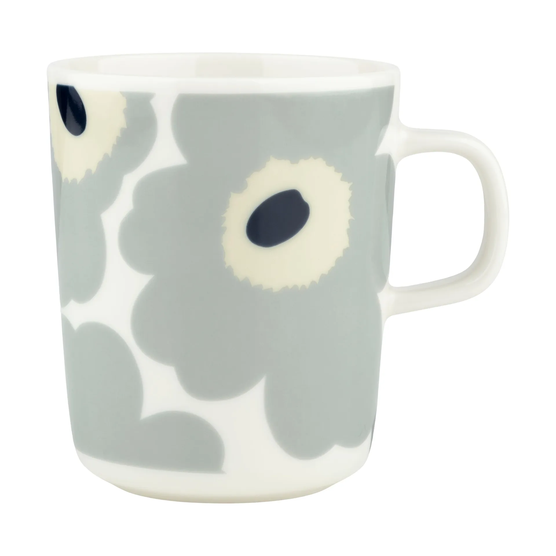Unikko kopp 25 cl, White-light grey-sand-dark blue Marimekko
