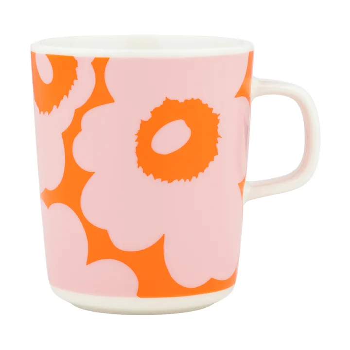 Unikko kopp 25 cl - White-pink-orange - Marimekko