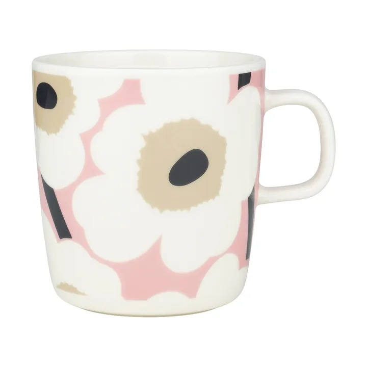 Unikko kopp 40 cl - Off white-pink-sand-charcoal - Marimekko