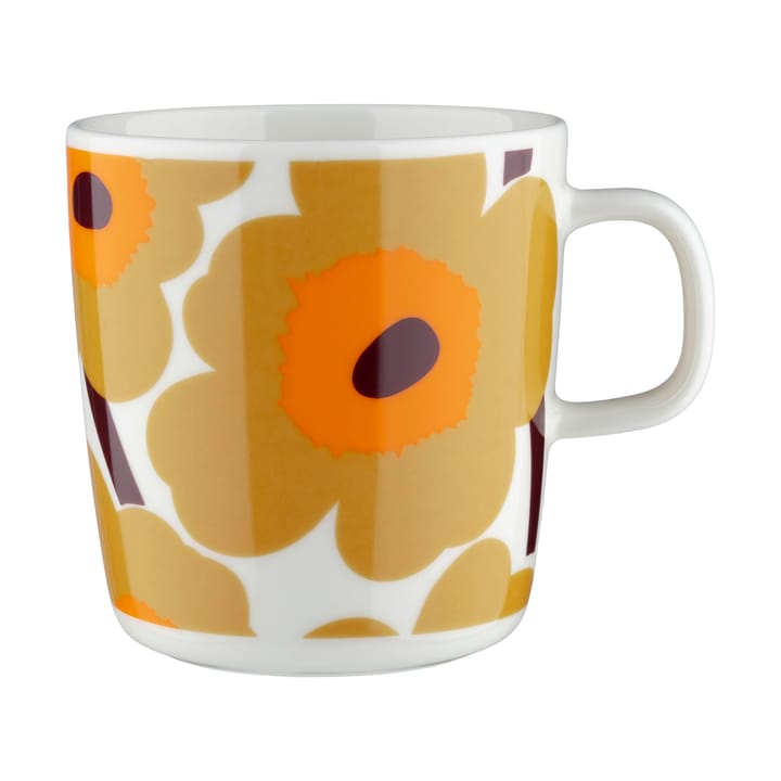Unikko kopp 40 cl - White-caramel-warm orange - Marimekko