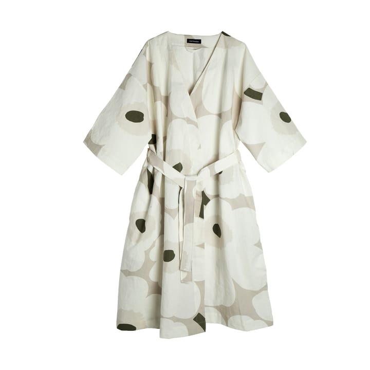 Unikko morgenkåpe, Beige-white-green, S/M Marimekko