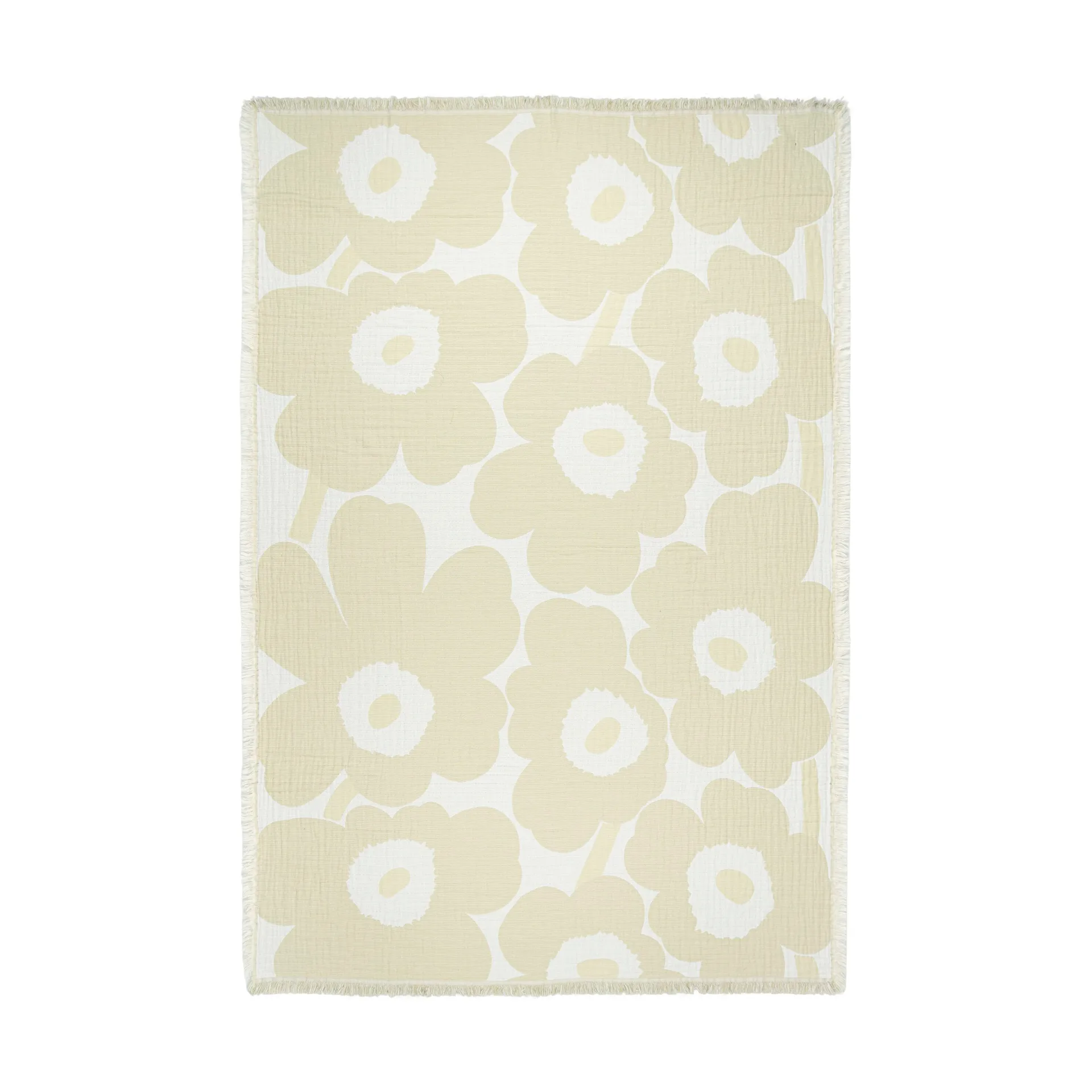 Unikko pledd 150x220 cm, Ecru Marimekko