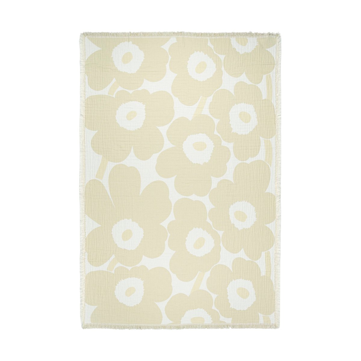 Bilde av Marimekko Unikko pledd 150x220 cm Ecru