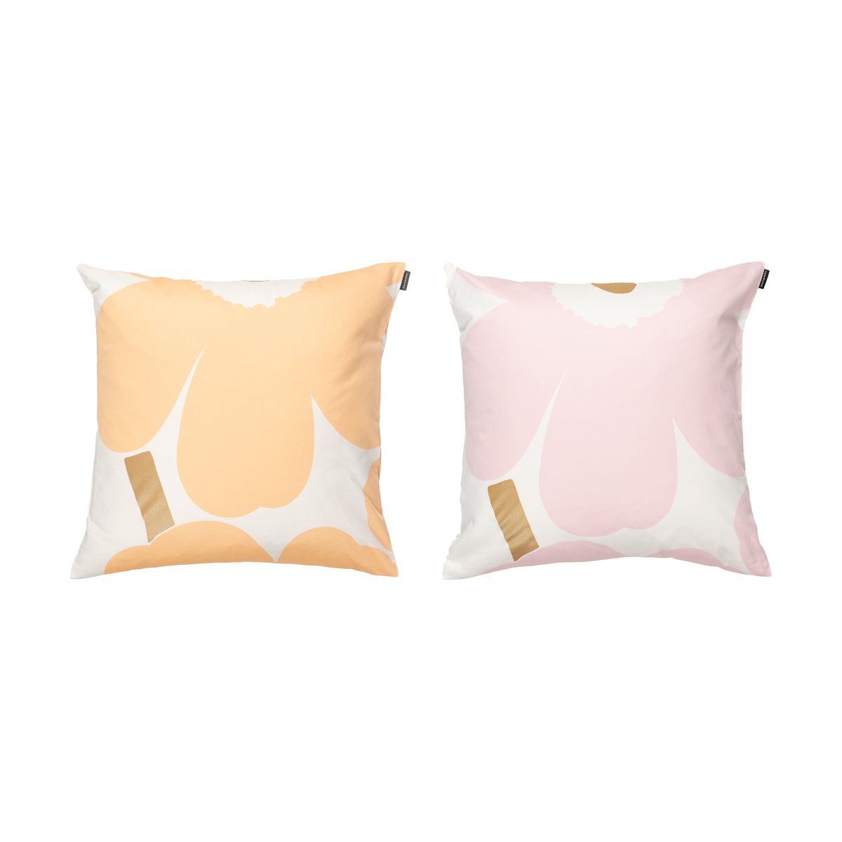Bilde av Marimekko Unikko putetrekk 50x50 cm 2 deler White-Light pink-apricot
