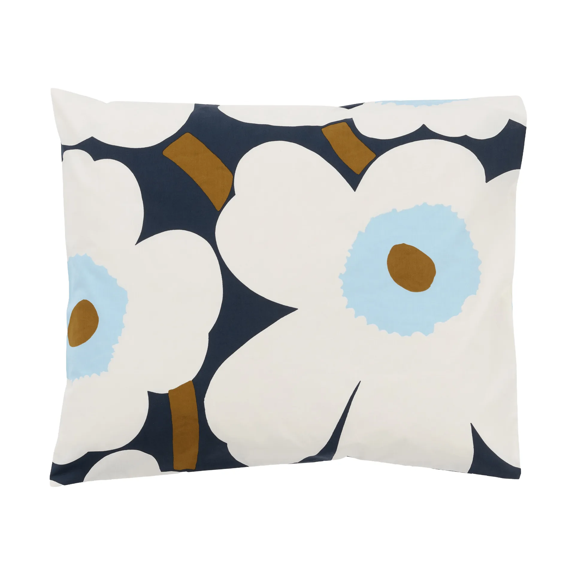 Unikko putetrekk 50x60 cm, Blueberry-off white-cold blue Marimekko