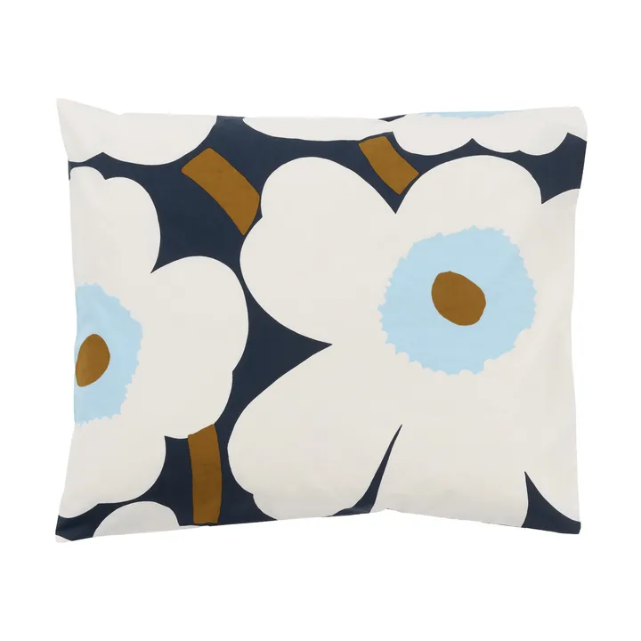 Unikko putetrekk 50x60 cm - Blueberry-off white-cold blue - Marimekko