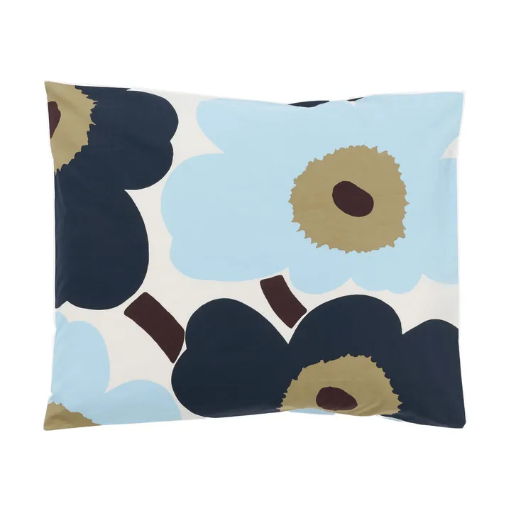 Unikko putetrekk 50x60 cm - Off white-blueberry-cold blue - Marimekko