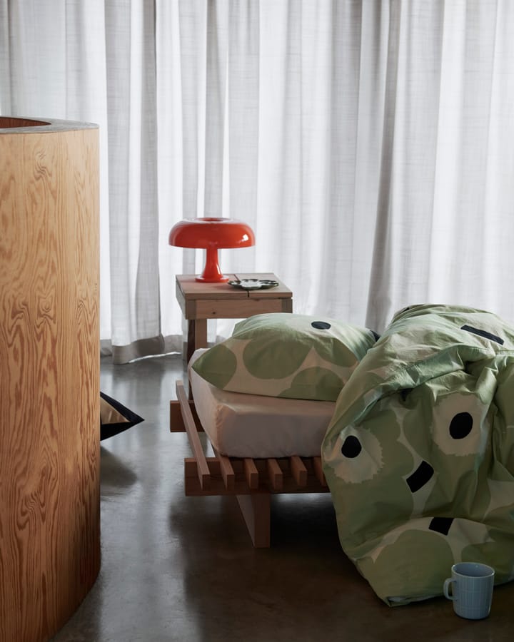 Unikko putetrekk 50x60 cm, Off white-sage-dark blue Marimekko
