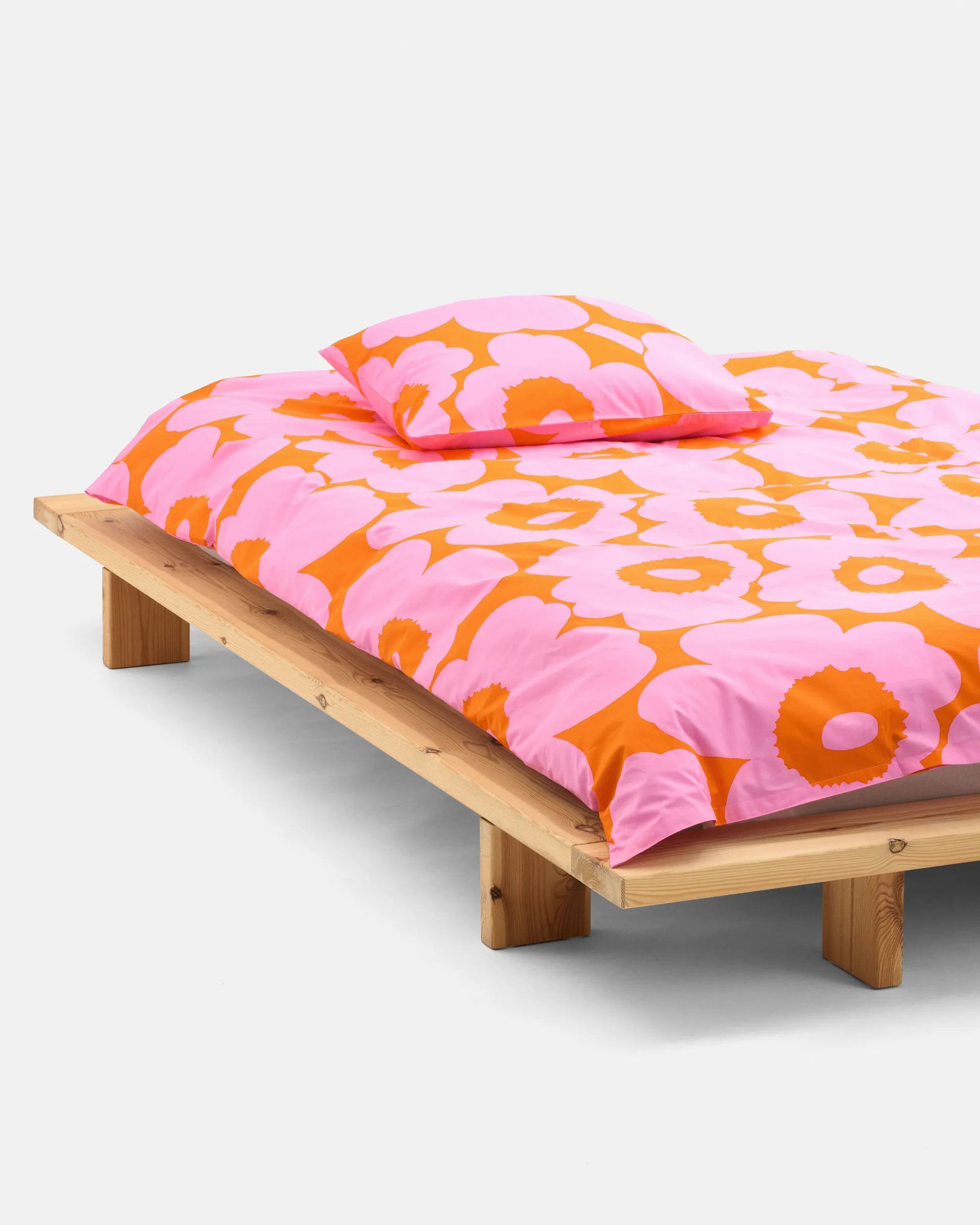 Unikko putetrekk 50x60 cm, Orange-pink Marimekko