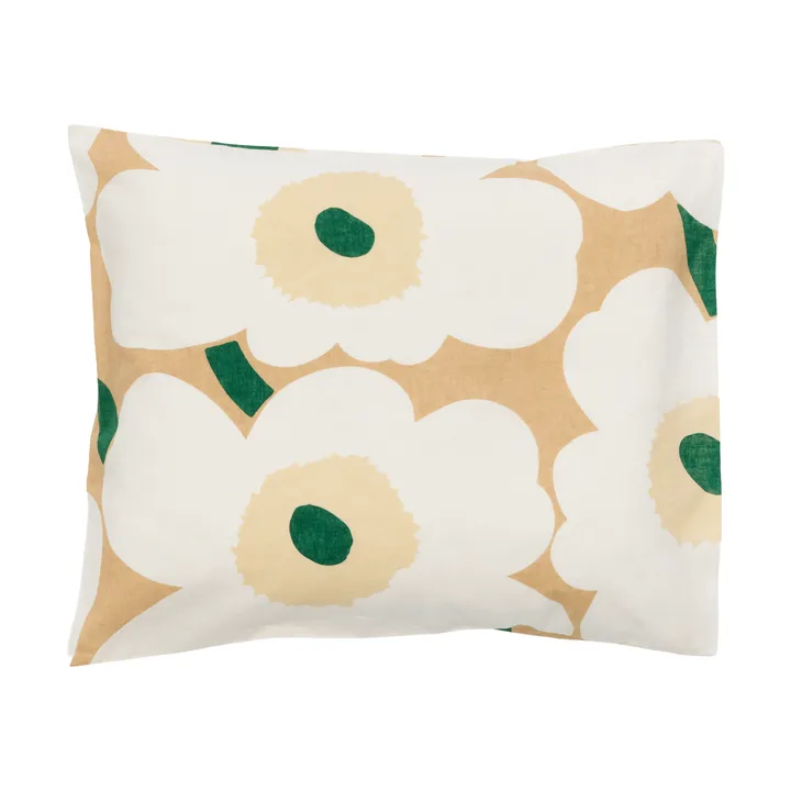 Unikko putevar/putetrekk 50 x 60 cm - Sand-off white-høy-emerald - Marimekko