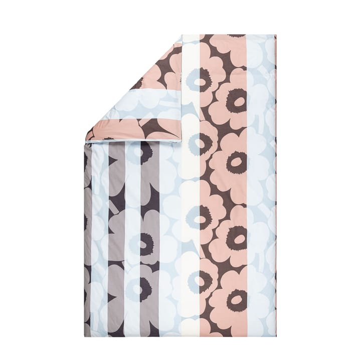 Unikko Ralli dynetrekk 150 x 210 cm, Off white-peach-blue Marimekko