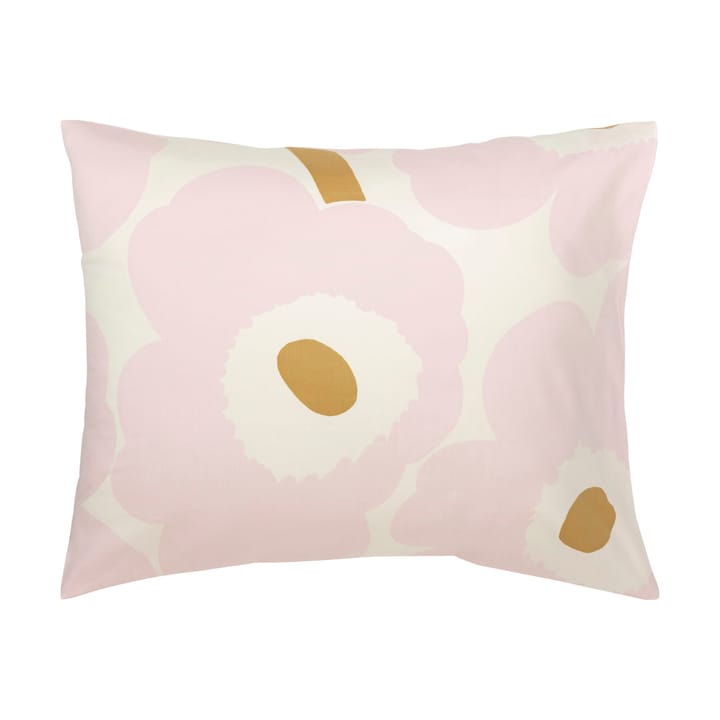 Unikko sengesett 150x210 cm+50x60 cm, White-light pink-beige Marimekko