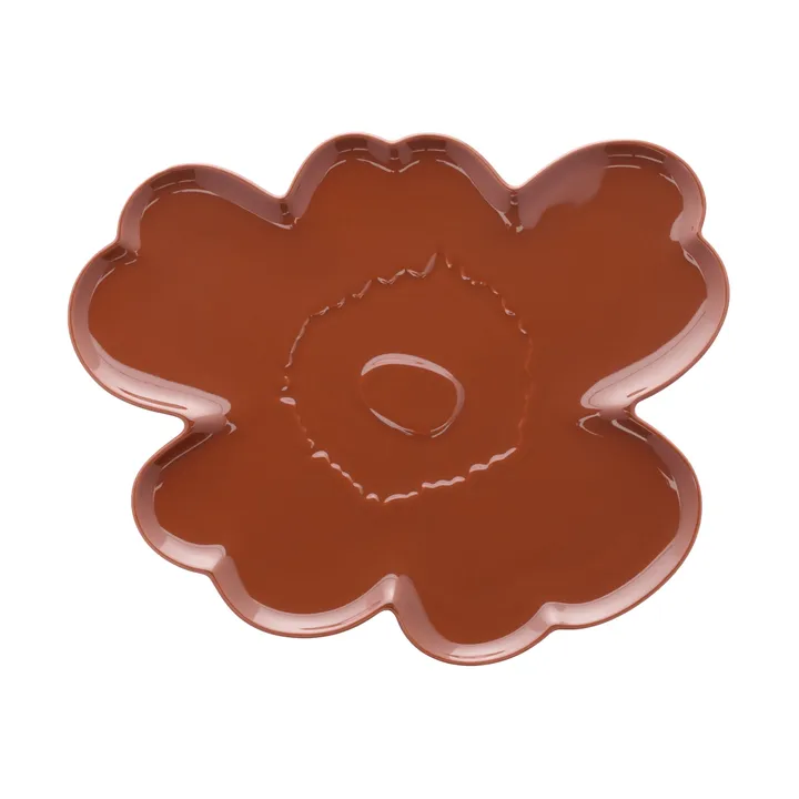 Unikko Shape fat 32 cm - kastanje - Marimekko