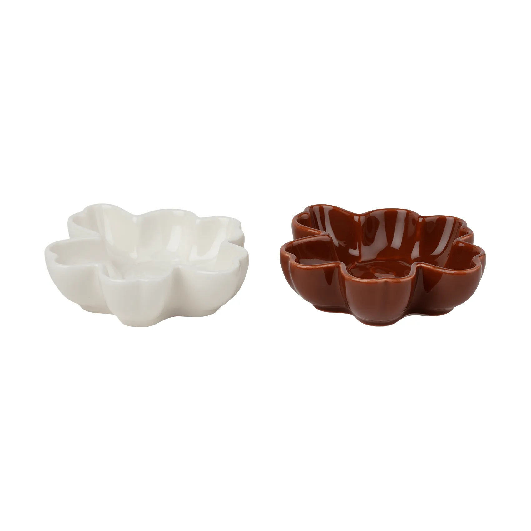 Unikko Shape skål Ø11 cm 2 deler, White-plum Marimekko