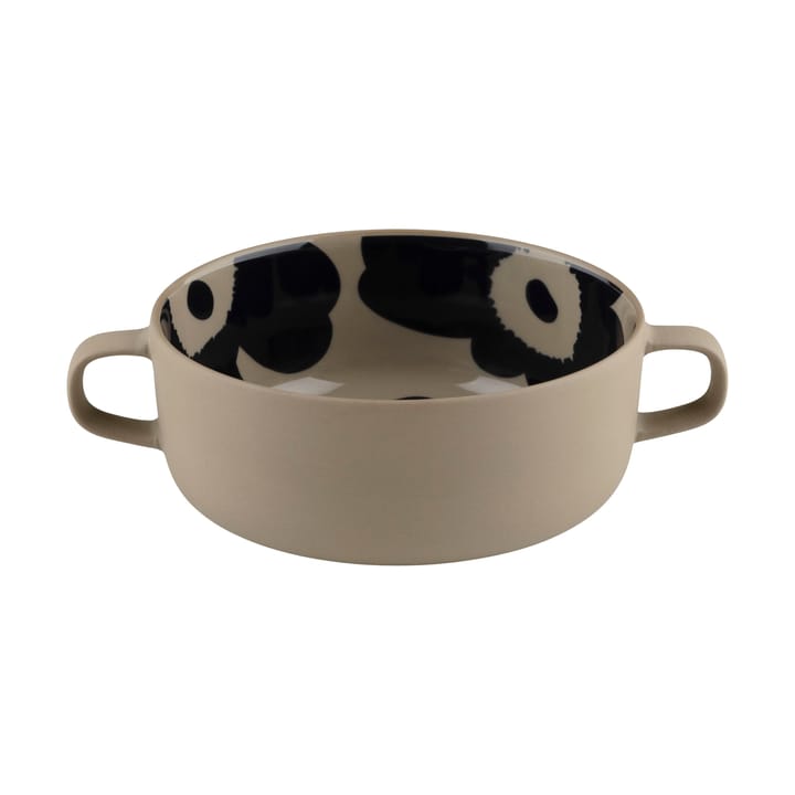 Unikko skål med håndtak 5 dl, Terra-dark blue Marimekko