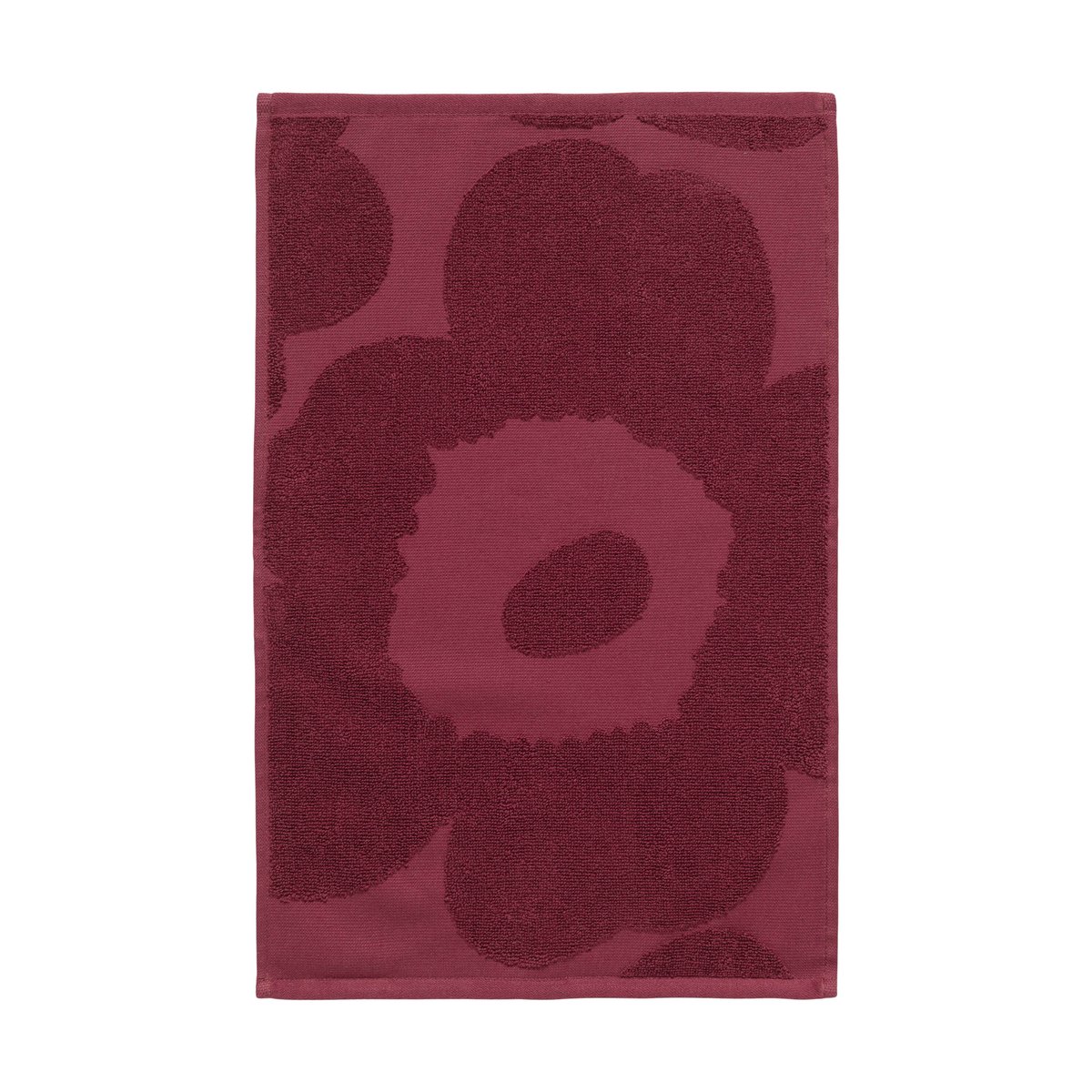 Marimekko Unikko solid gjestehåndkle 32x50 cm Mrkrd