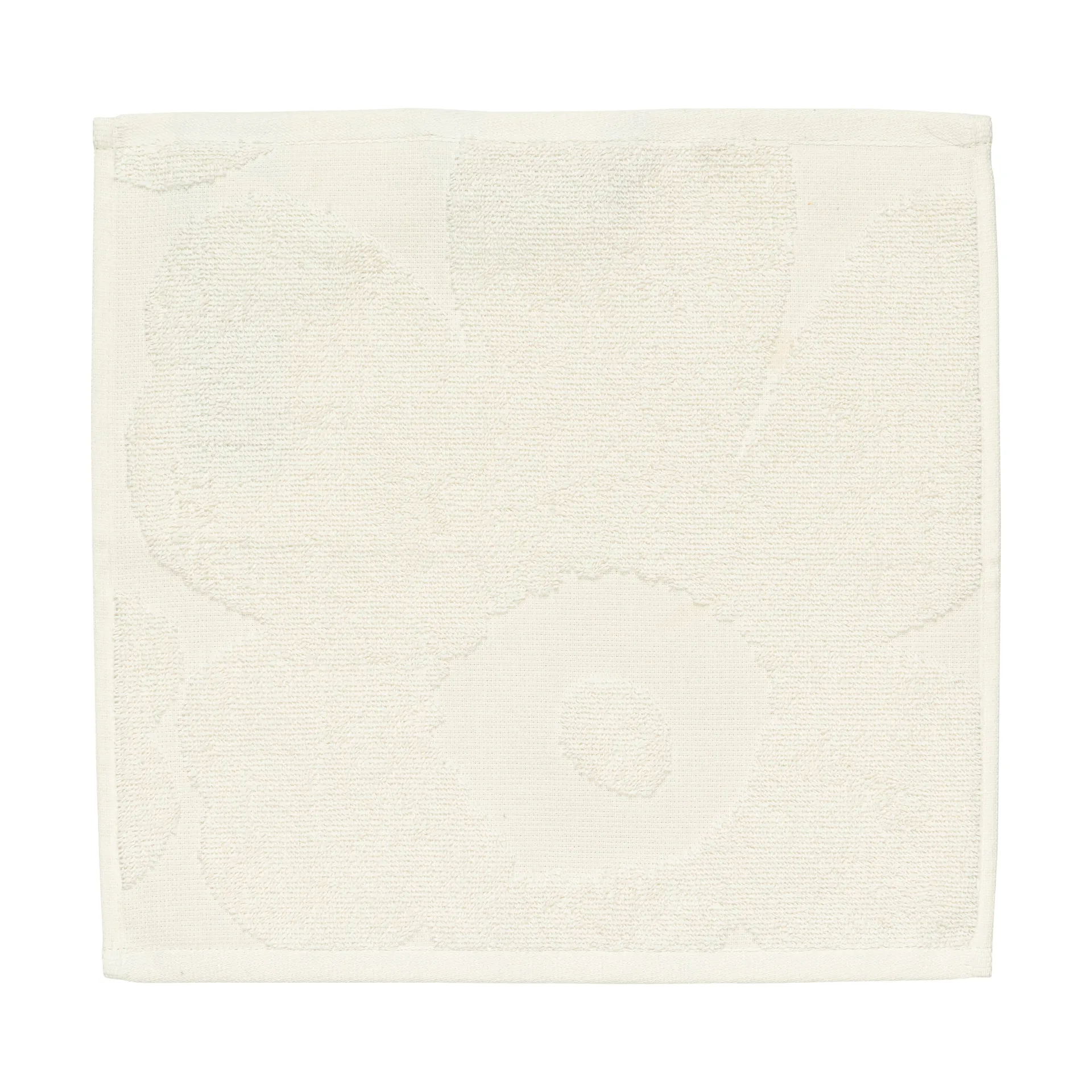 Unikko solid mini håndkle 32x32 cm, Ecru Marimekko