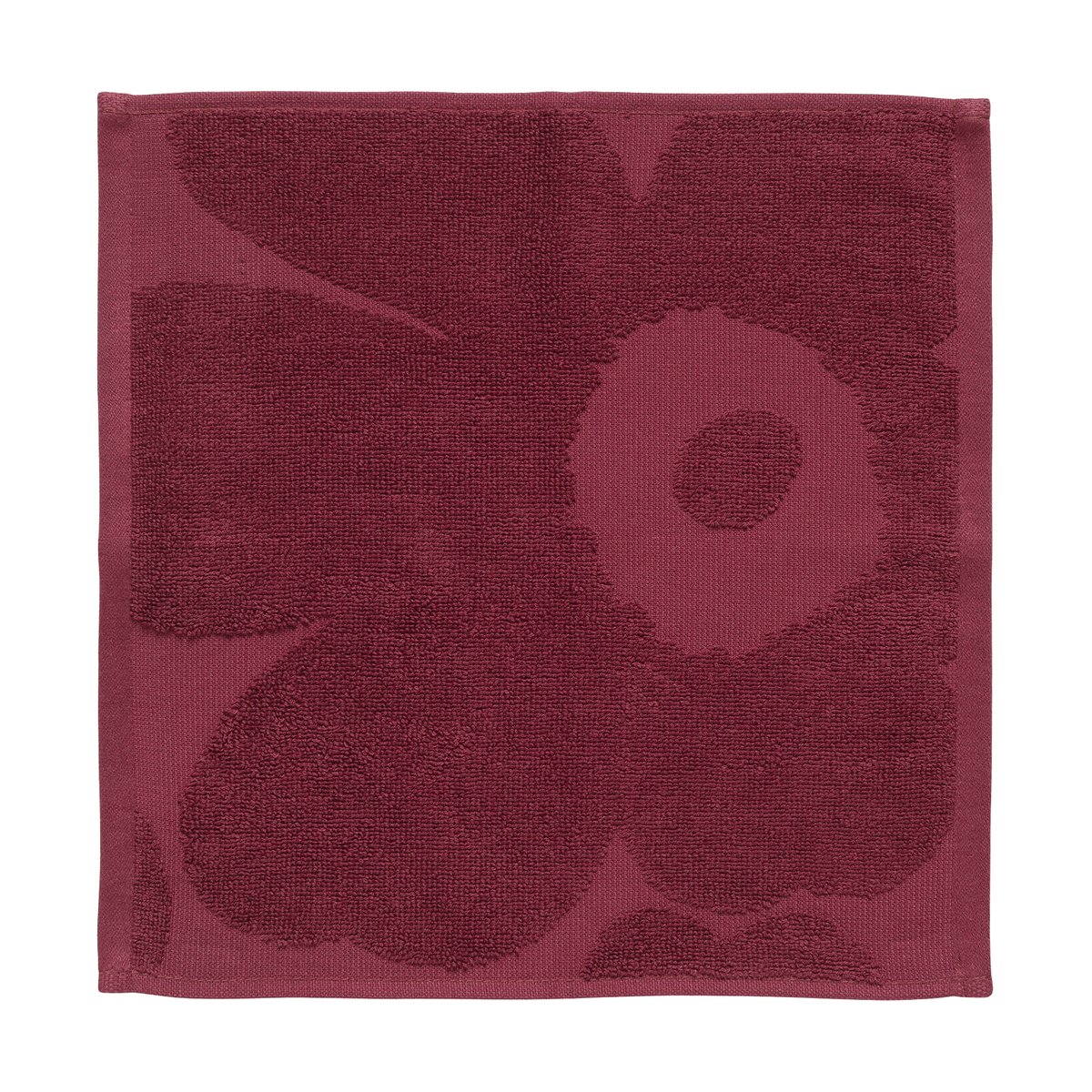 Bilde av Marimekko Unikko solid mini håndkle 32x32 cm Mørkrød