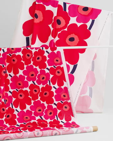 Unikko stoff - rødt - Marimekko