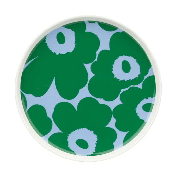 Unikko tallerken Ø 20 cm - White-green-light blue - Marimekko