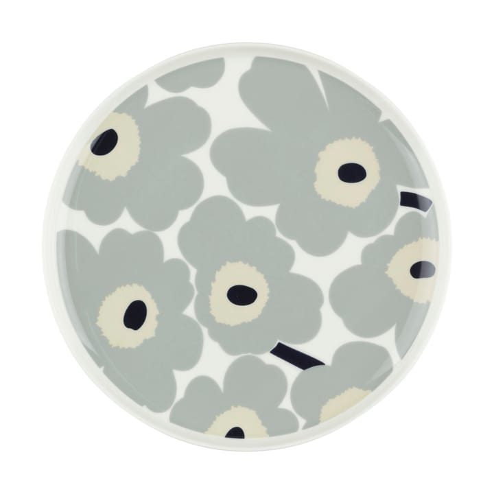 Unikko tallerken Ø 25 - White-light grey-sand-dark blue - Marimekko