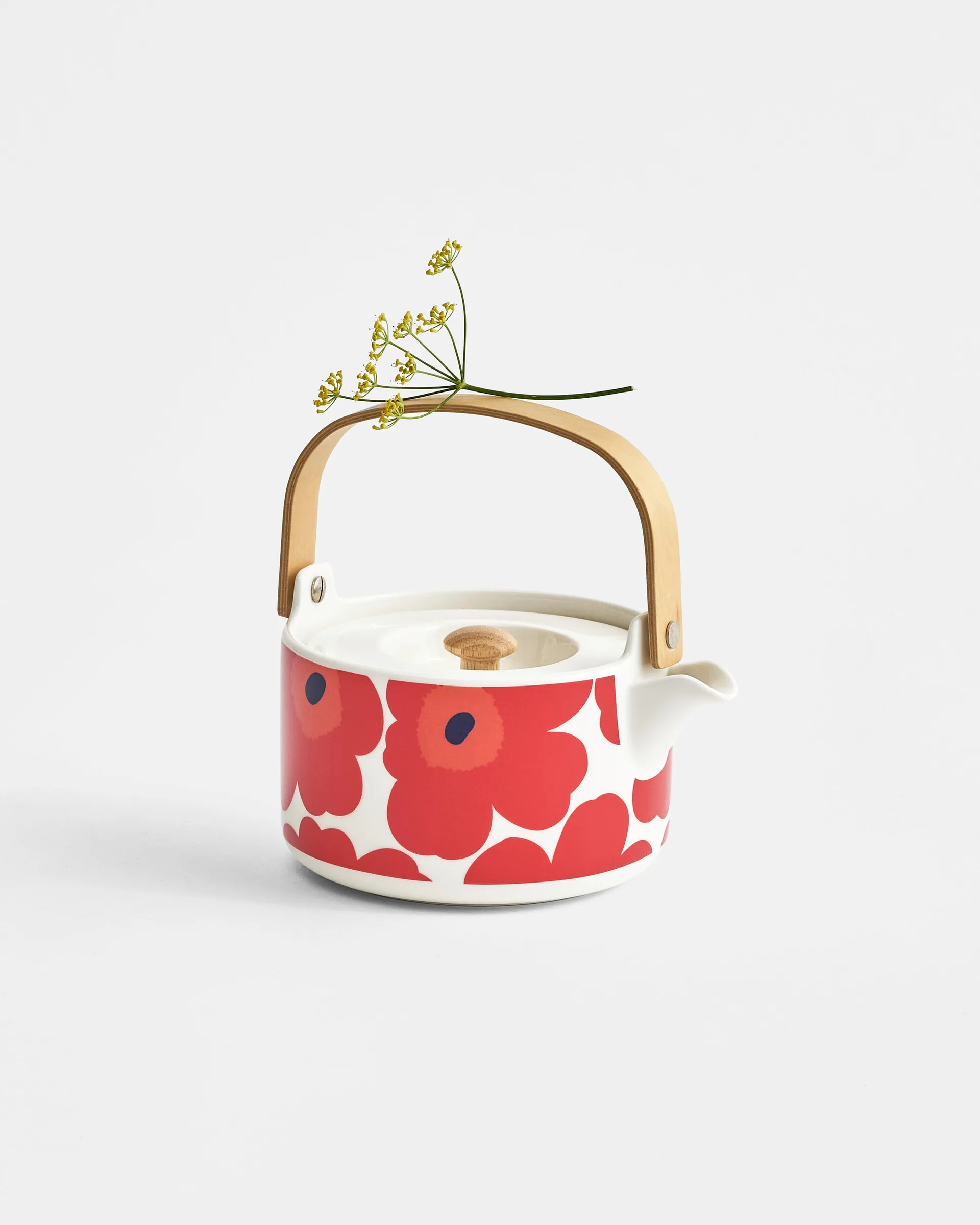 Unikko tekanne 0,7 l, Red-white Marimekko