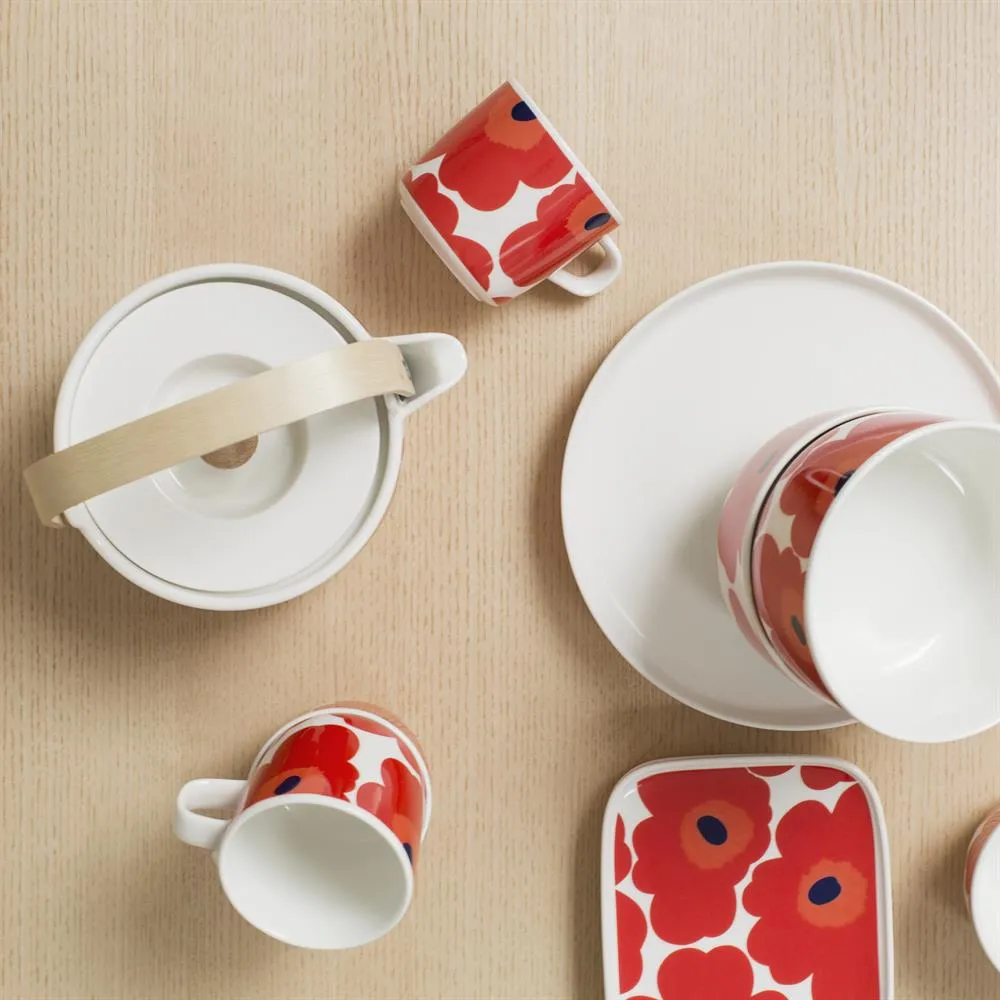 Unikko tekanne 0,7 l, Red-white Marimekko