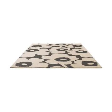 Unikko teppe outdoor - Charcoal-white, 140x200 cm - Marimekko