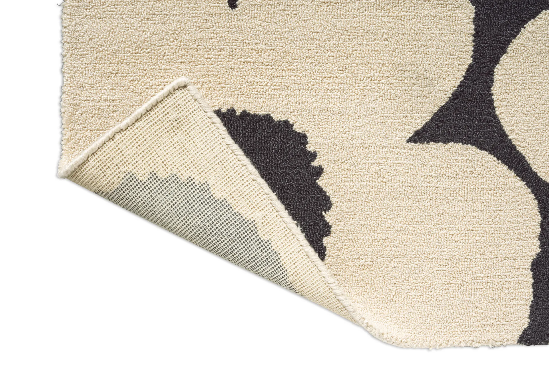 Unikko teppe outdoor, Charcoal-white, 160x230 cm Marimekko