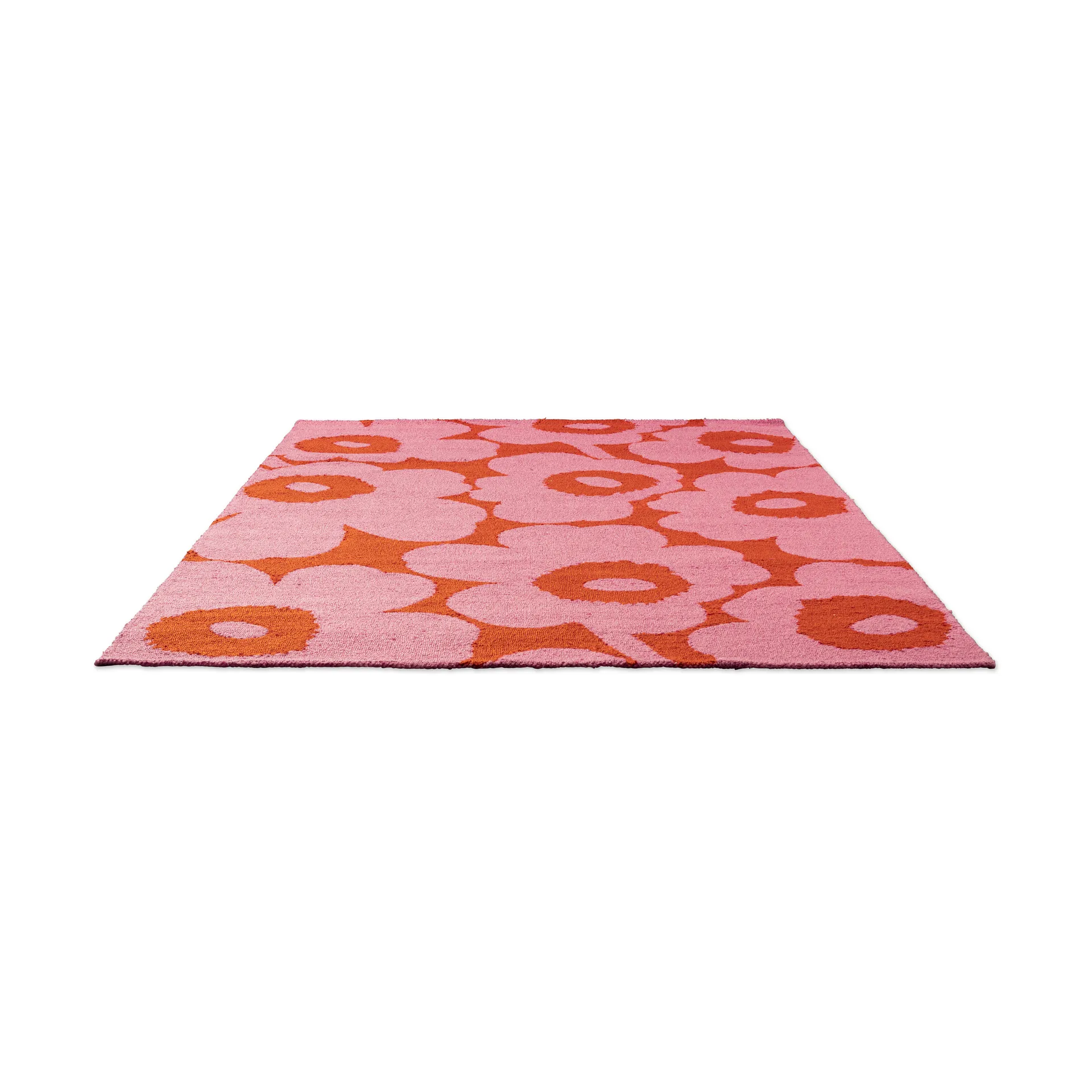 Unikko teppe outdoor, Pink-orange, 140x200 cm Marimekko