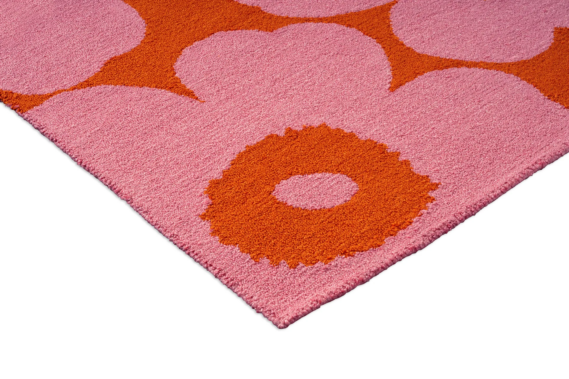 Unikko teppe outdoor, Pink-orange, 200x280 cm Marimekko