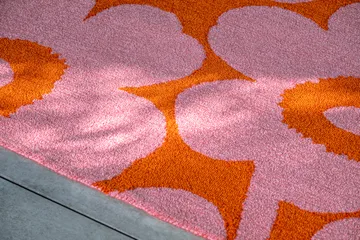 Unikko teppe outdoor - Pink-orange, 250x350 cm - Marimekko