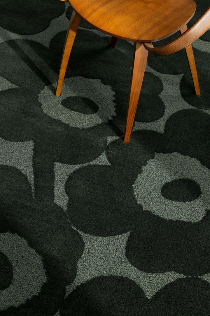 Unikko ullteppe, Dark Green, 200x300 cm Marimekko